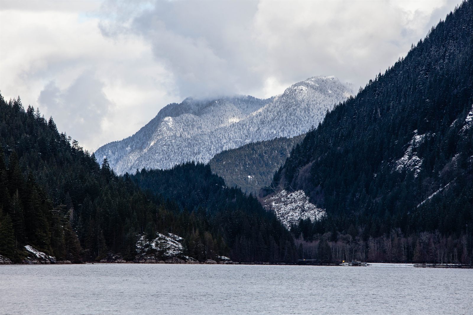 The mountains above Buntzen Lake
