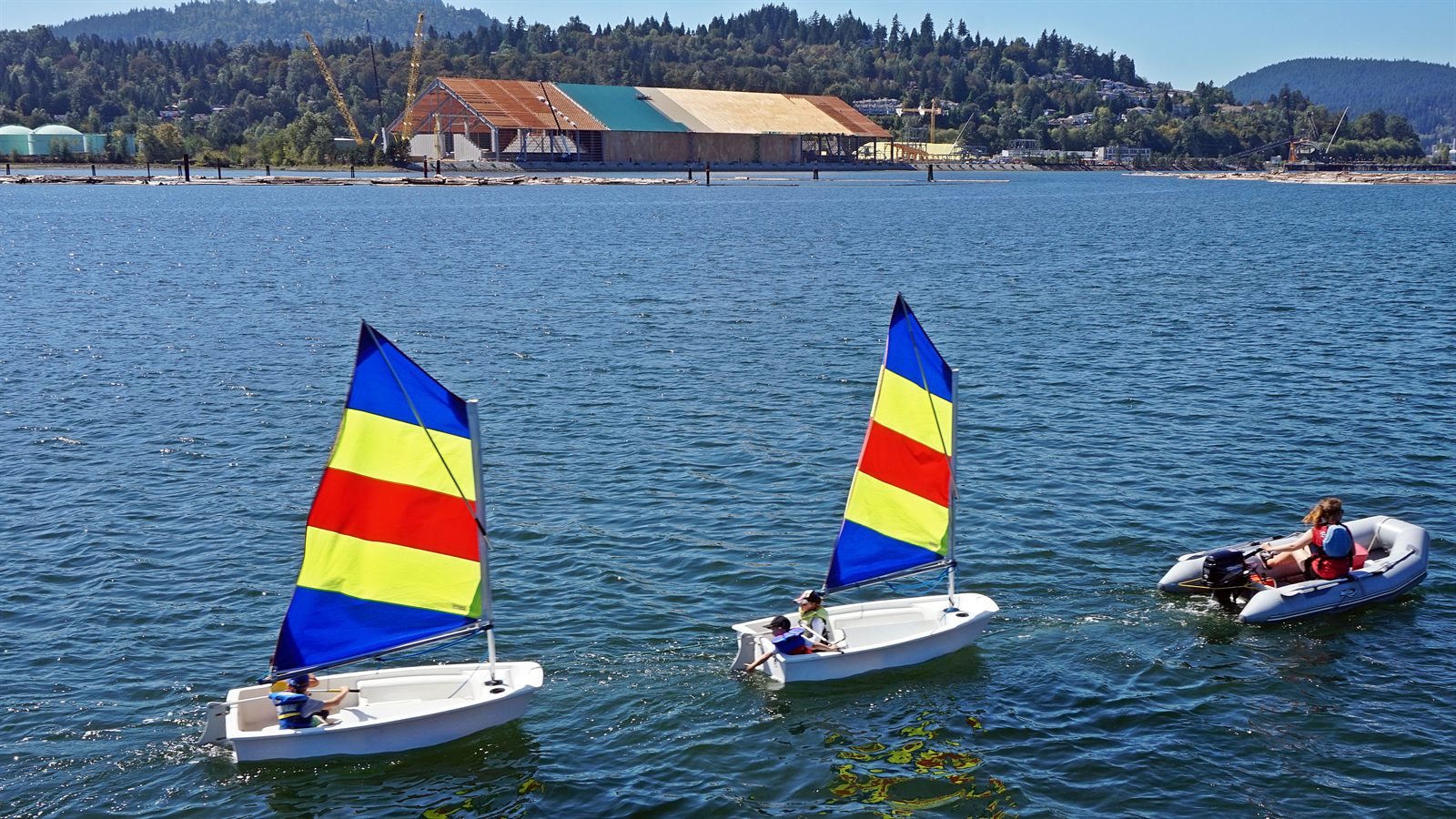 Sailboats on Burrard Inlet